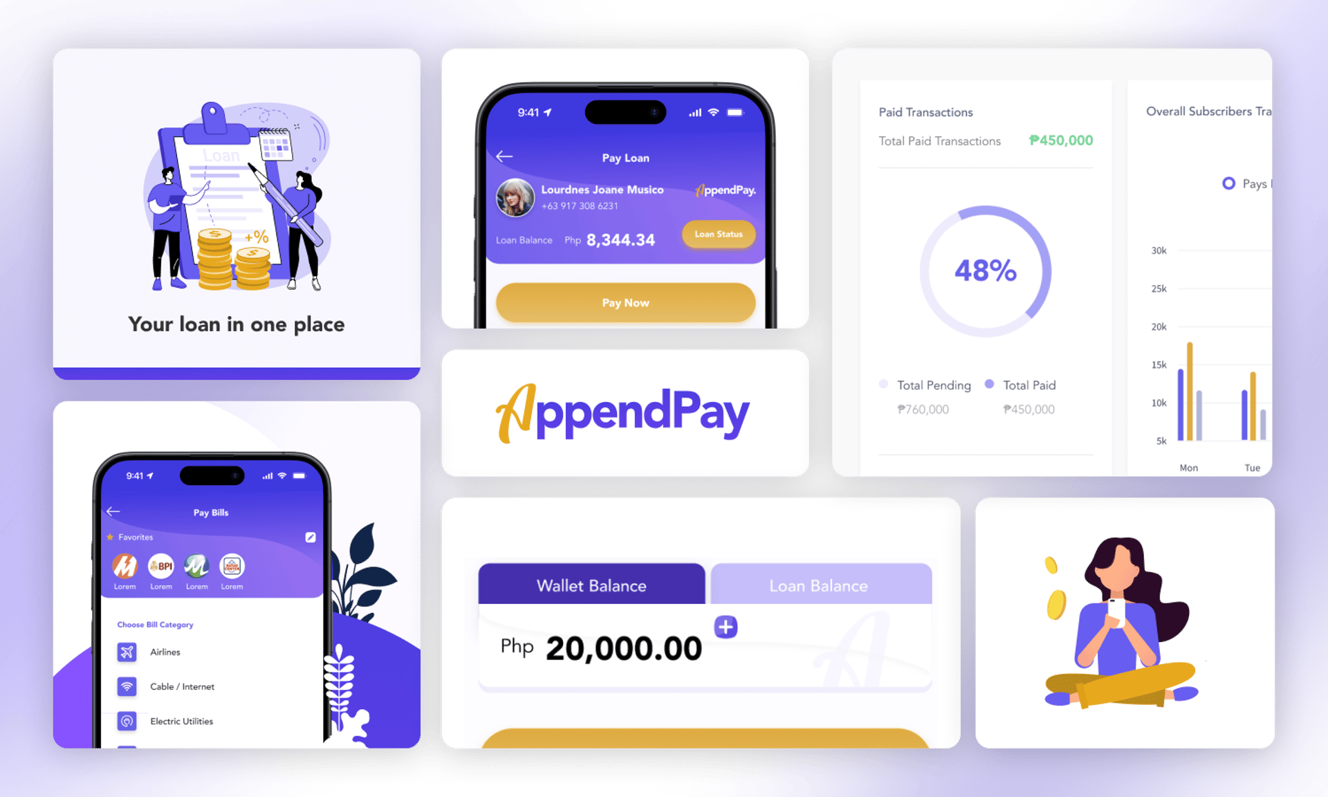 An image showing a brand sheet of the old AppendPay brand