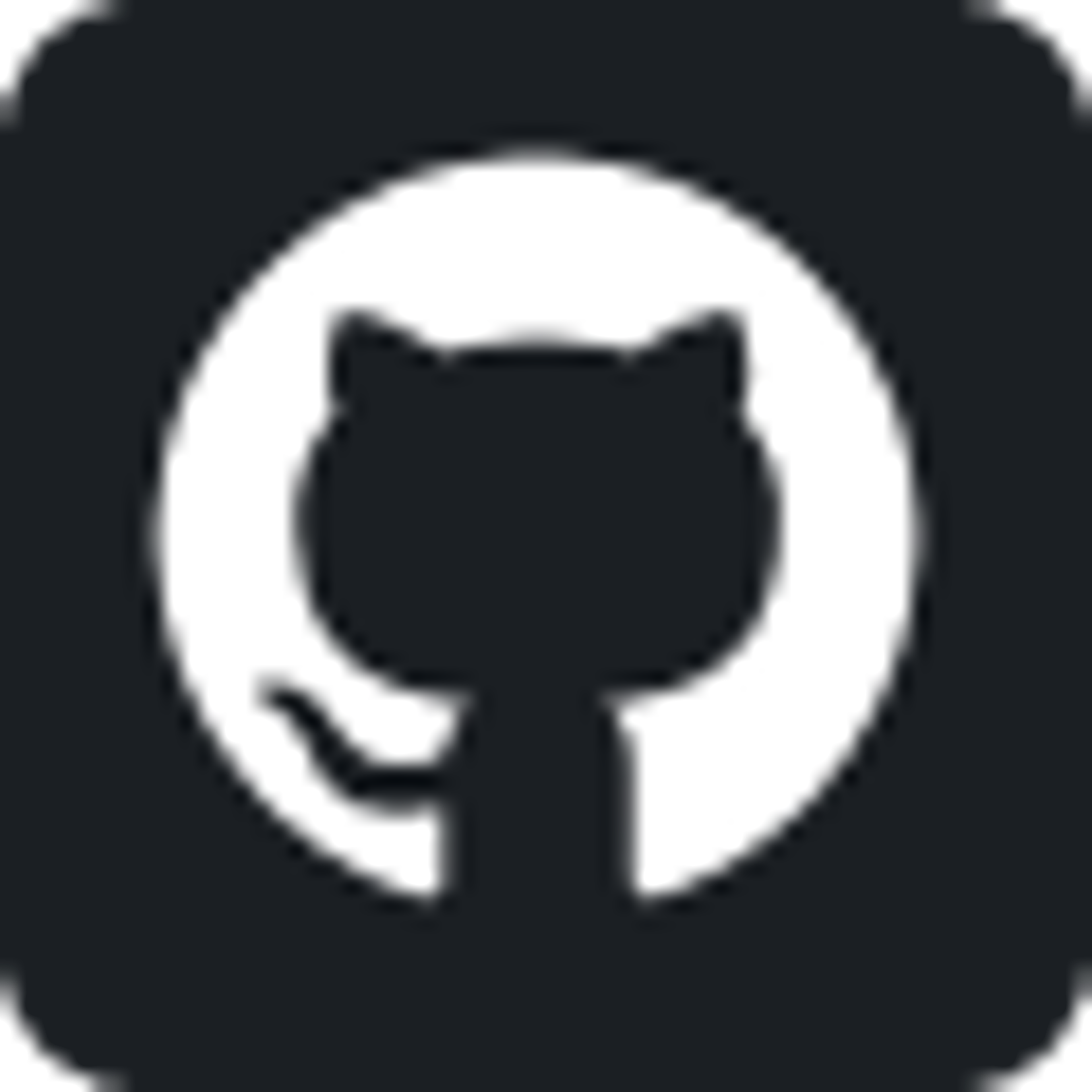 GitHub icon on black background